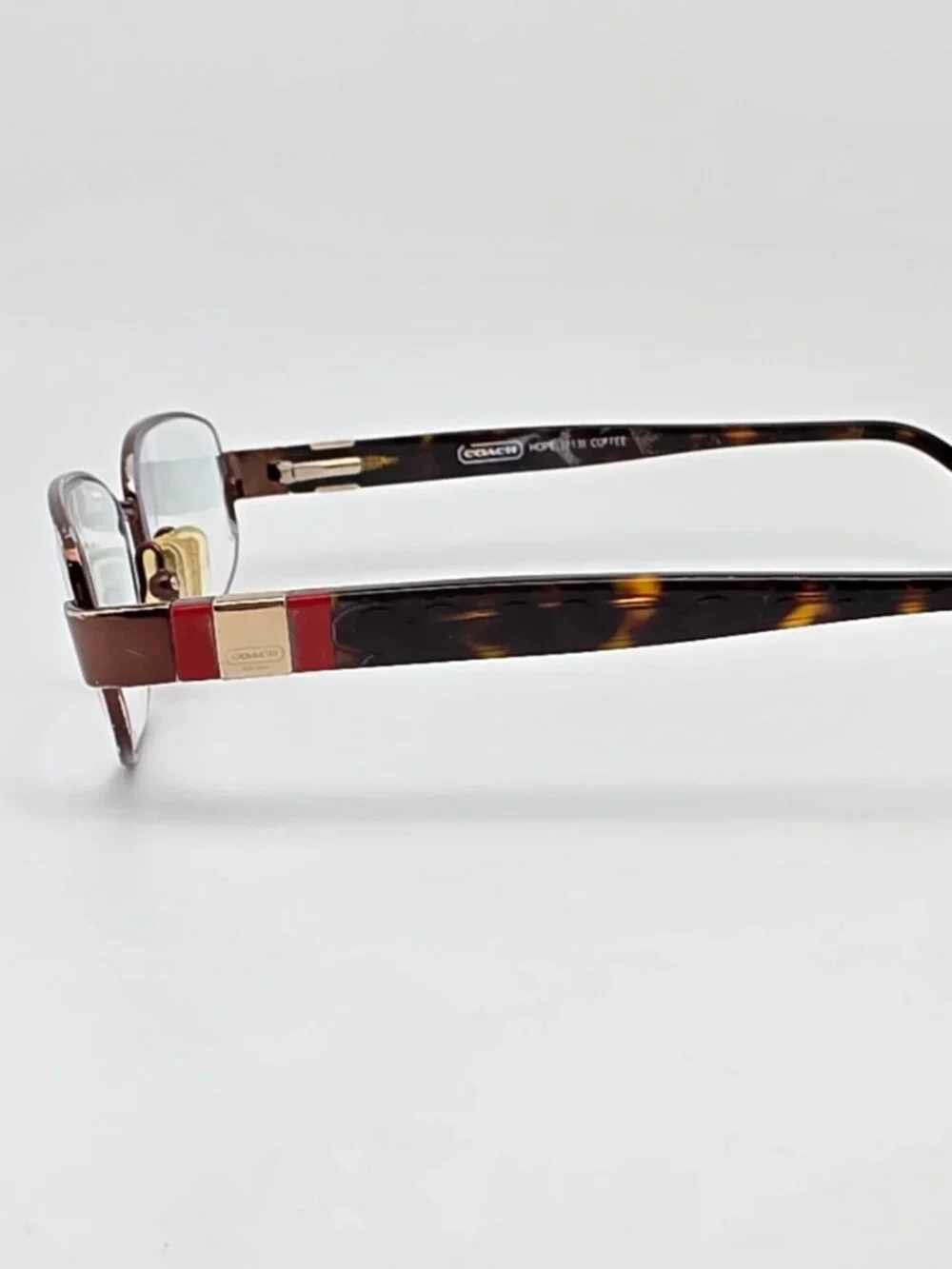 Coach Hope 213 Coffee Eyeglasses Frame w/ Flexhinge and Case 53-16-135